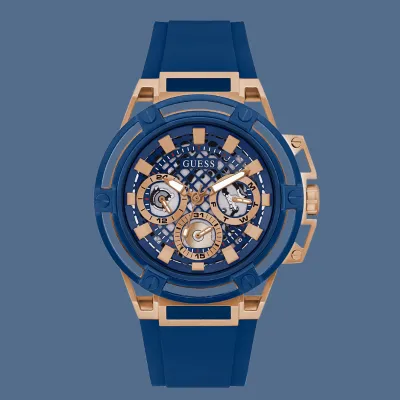 GUESS Matrix Collection Analog Rose Gold Dial Men's Watch